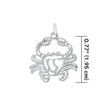 Cancer Zodiac Silver Charm by Amy Zerner TCM500 - Jewelry