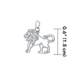 Leo Zodiac Silver Charm by Amy Zerner TCM501 - Jewelry