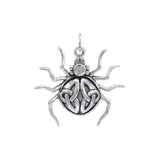 Spider with Triquetra Silver Charm TCM544