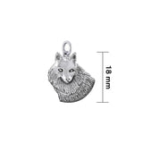 Wonderful Wolf Sterling Silver Charm TCM685 - Jewelry