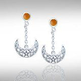 Blue Moon The Star Moon Earrings TE2909 - Jewelry