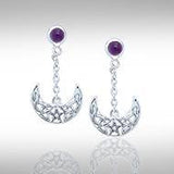 Blue Moon The Star Moon Earrings TE2909 - Jewelry