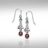 Celtic Knotwork Silver Triquetra Earrings TE865 - Jewelry