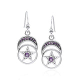 Moon Gemstone The Pentacle Earrings TER1575