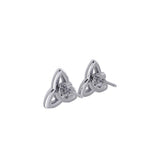 Trinity Knot Silver Post Earrings TER1747 - Jewelry