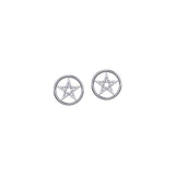 The Star Silver Post Earrings TER1798 - Jewelry