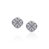 Celtic Knotwork Silver Post Earrings TER1812 - Jewelry