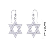 Star of David Silver Earrings TER1890 - Jewelry