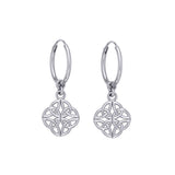 Celtic Knotwork Silver Hoop Earrings TER2055