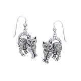 Cute Kitties Silver Earrings TER361