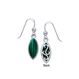 Marquise Cabochon Filigree Earrings TER364 - Jewelry