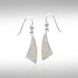 Trillion Flat Cabochon Earrings TER437 - Jewelry