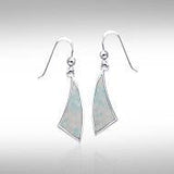 Trillion Flat Cabochon Earrings TER437 - Jewelry