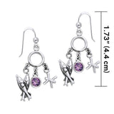 Pisces Zodiac Symbol Silver Earring TER883 - Jewelry