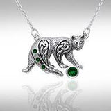 Celtic Cat Gemstone Necklace TNC042 - Jewelry