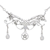 Celtic Fairy Queen Pentacle Sterling Silver Necklace TNC415P