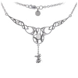 White Rabbit New Beginnings Goddess Ostara Silver Necklace TNC416P - Jewelry