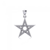 Silver Pentagram Pentacle Pendant TP1441