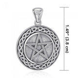 Silver Pentagram Pentacle Pendant TP202