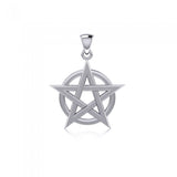 Silver Pentagram Pentacle Pendant TP243