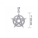 Silver Pentagram Pentacle Pendant TP243