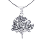 Leaf Sterling Silver Pendant TP3217 - Jewelry