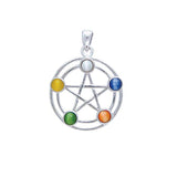 Silver Pentagram Pentacle Pendant TP3228