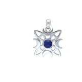 Blue Moon Silver Pendant - Magicksymbols