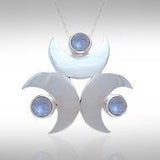 Blue Moon Silver Pendant TP3240 - Jewelry