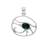 Eye of Horus, subtle imagery with strong energy ~ Sterling Silver Jewelry Pendant TP3306