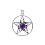 Silver Pentagram Pentacle Pendant TP3315