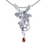 Fairy with The Star Silver Pendant TP3319 - Jewelry