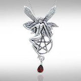 Fairy with The Star Silver Pendant TP3319 - Jewelry