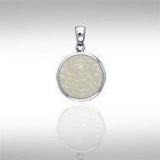 Rainbow Disc Silver Pendant TP3639 - Jewelry