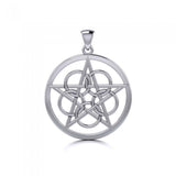 Silver Pentagram Pentacle Pendant TP465