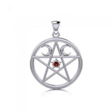 Silver Pentagram Pentacle Pendant TP469