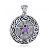 Silver Pentagram Pentacle Pendant  TP568