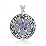 Silver Pentagram Pentacle Pendant  TP568