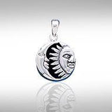 Sun Moon Flip Pendant TP574 - Jewelry