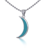 A Glimpse of the Crescent Moon Beginning Silver Jewelry Pendant TP614 - Jewelry