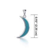 A Glimpse of the Crescent Moon Beginning Silver Jewelry Pendant TP614 - Jewelry