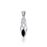 Contemporary Celtic Knotwork Silver Pendant TP857 - Jewelry