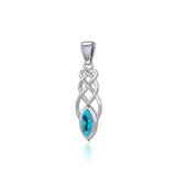 Contemporary Celtic Knotwork Silver Pendant TP857 - Jewelry