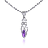 Contemporary Celtic Knotwork Silver Pendant TP857 - Jewelry