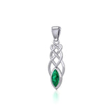 Contemporary Celtic Knotwork Silver Pendant TP857 - Jewelry