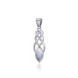 Contemporary Celtic Knotwork Silver Pendant TP857 - Jewelry