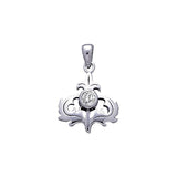 Scottish Thistle Pendant TP859 - Jewelry