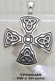 Brigid Ashwood Templar Celtic Cross Silver Pendant TPD458