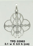 Energy Sterling Silver Hollow Pendant TPD3983