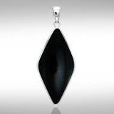 Lozenge Cabochon Silver Pendant TPD1011 - Jewelry